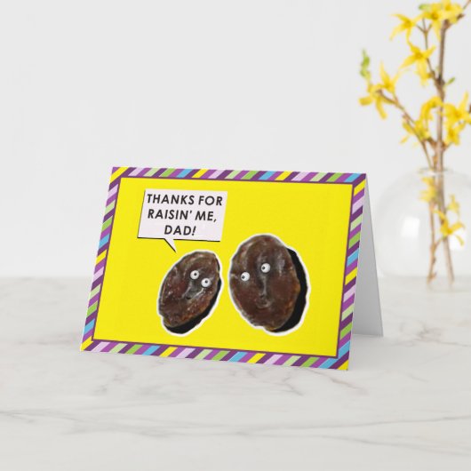 Funny Vaderdag Kaart (Gele Bloem)