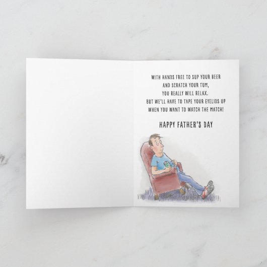 Funny Vaderdag Kaart (Binnen)