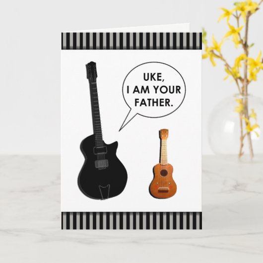 Funny Vaderdag Kaart (Gele Bloem)