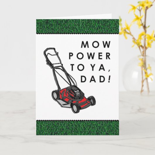 Funny Vaderdag Kaart (Gele Bloem)