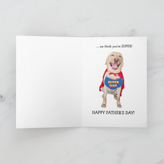 Funny Vaderdag Kaart (Binnen)