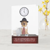 Funny Vaderdag Kaart (Gele Bloem)