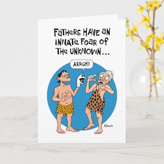 Funny Vaderdag Kaart (Gele Bloem)