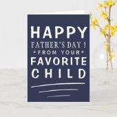 Funny Vaderdag Kaart (Gele Bloem)