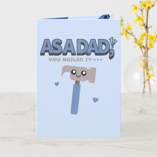 Funny Vaderdag Kaart (Gele Bloem)