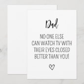 Funny Vaderdag Kaart (Voorkant / Achterkant)