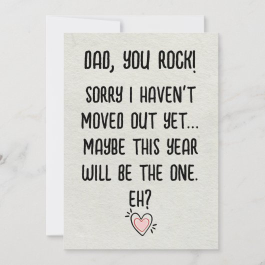 Funny Vaderdag Kaart - Dad You Rock Lockdown (Voorkant)