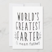 Funny Vaderdag Kaart, verjaardagscadeau Feestdagenkaart (Voorkant)