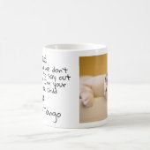 Funny Vaderdag Personalized Photo Dog Cat Dad Koffiemok (Center)