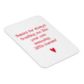 Funny Vaderdag Quote voor Bonus papa Magneet (Rechterzijde)