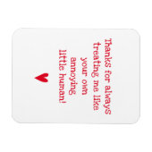 Funny Vaderdag Quote voor Bonus papa Magneet (Horizontaal)