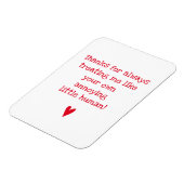 Funny Vaderdag Quote voor Bonus papa Magneet (Linkerzijde)