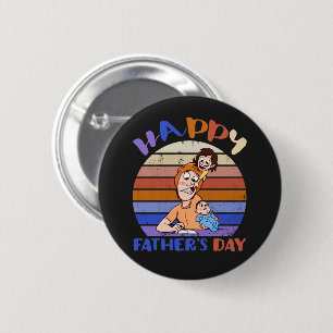 Funny vaderdag ronde button 5,7 cm