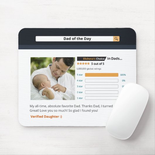 Funny Vaderdag Top Rated Personaliseren Muismat (Met muis)