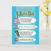 Funny Vaderdag: Top Signs Kaart (Gele Bloem)