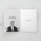 Funny Vaderdag Trump cartoon wenskaart Kaart (Binnen)