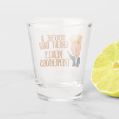 Funny Vaderdag Trump Shot Glas (Achterkant)