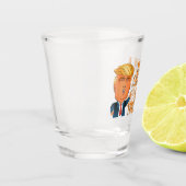 Funny Vaderdag Trump Shot Glas (Links)
