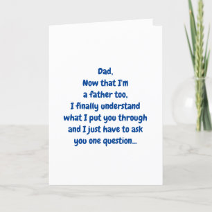 Funny Vaderdag, van Sons Card Kaart