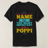 Funny vaderdag voor Poppi-mannen van dochter & doc T-shirt (Design voorkant)