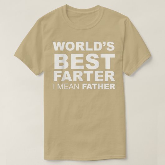 Funny Vaderdag World's beste boer ik bedoel Fath T-shirt (Design voorkant)