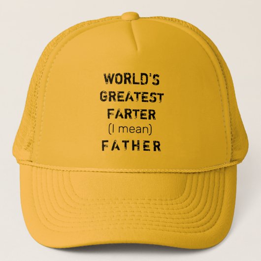 Funny Vaderdag World's grootste BOTER Trucker Pet (Voorkant)
