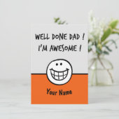 Funny vaders dagkaarten Joke Bedankkaart (Staand voorkant)