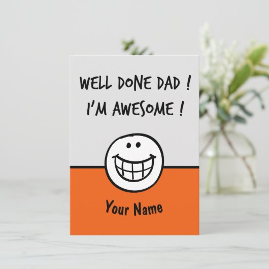 Funny vaders dagkaarten Joke Bedankkaart (Staand voorkant)