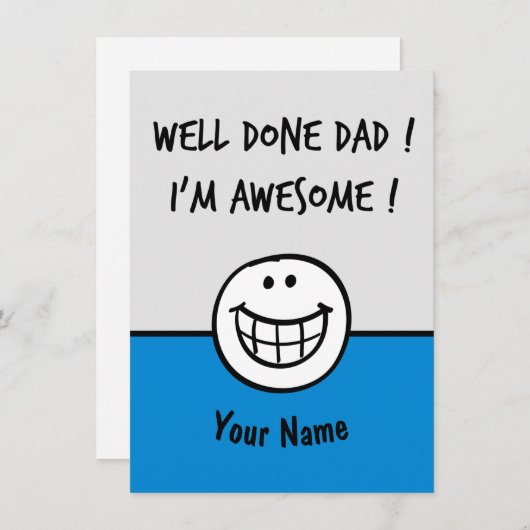 Funny vaders dagkaarten Joke Bedankkaart (Voorkant / Achterkant)