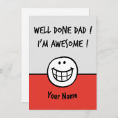 Funny vaders dagkaarten Joke Bedankkaart (Voorkant / Achterkant)