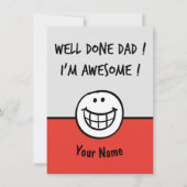 Funny vaders dagkaarten Joke Bedankkaart (Voorkant)