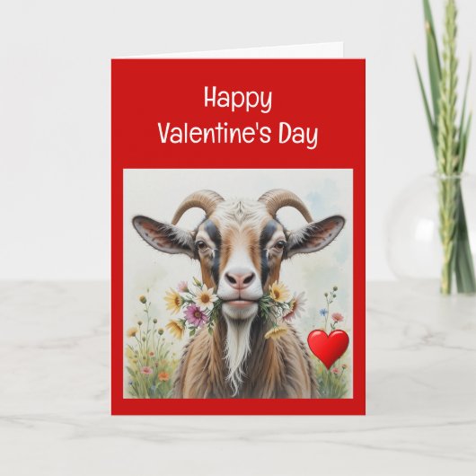Funny Valentijn aan Old Goat, humor Feestdagen Kaart (Voorkant)