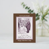 Funny Valentijn Animal Couple Dating copy Briefkaart (Staand voorkant)