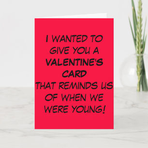 Funny Valentijn Card voor ouderen Feestdagen Kaart