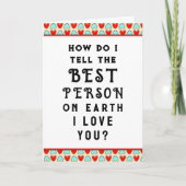 Funny Valentijn Feestdagen Kaart (Voorkant)