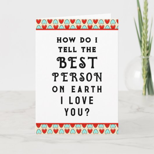 Funny Valentijn Feestdagen Kaart (Voorkant)