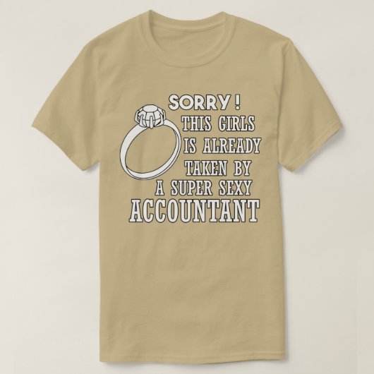 Funny Valentijn Gift to Draag ACCOUNTANT Boyfir T-shirt (Design voorkant)