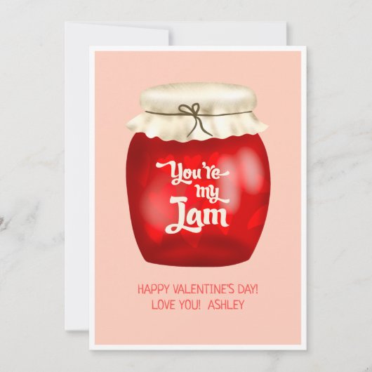 Funny valentijn Jam citeert dat je mijn jam bent Kaart (Voorkant)