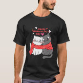 Funny Valentijn S Day Quote Happy Meowentines Day T-shirt (Voorkant)