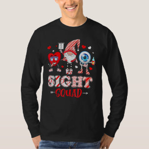 Funny Valentijn Sight Squad Gnome Optometrist Nurs T-shirt