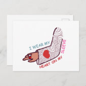 Funny Valentijn's Day Love Pun Lovecore Esthetisch Briefkaart (Voorkant / Achterkant)