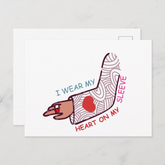 Funny Valentijn's Day Love Pun Lovecore Esthetisch Briefkaart (Voorkant / Achterkant)