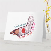 Funny Valentijn's Day Love Pun Lovecore Esthetisch Kaart (Gele Bloem)