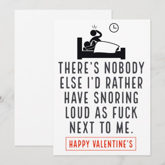 Funny Valentijns Kaart (Voorkant / Achterkant)