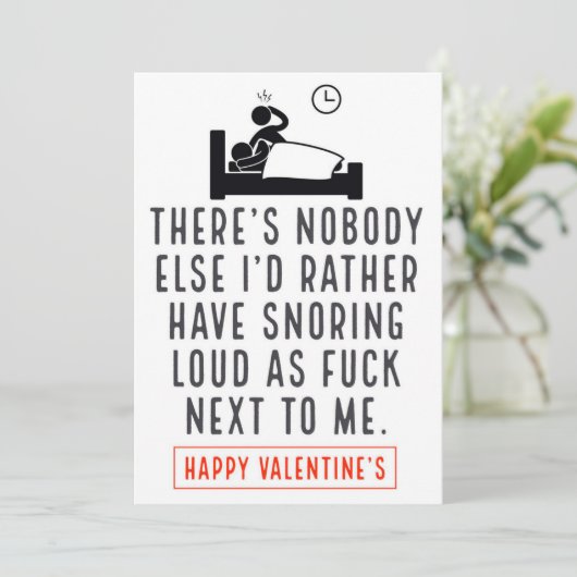 Funny Valentijns Kaart (Staand voorkant)