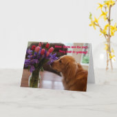 Funny Valentijns kaart, honingbloemen Kaart (Gele Bloem)