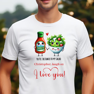 Funny Valentijnscadeau met eigen naam T-shirt