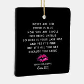 Funny Valentijnsdag 2021 Boyvriend Breakup Poem Keramisch Ornament (Rechts)