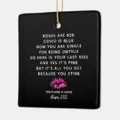 Funny Valentijnsdag 2021 Boyvriend Breakup Poem Keramisch Ornament (Links)