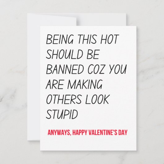 Funny Valentijnsdag cadeaus & kaart (Voorkant)
